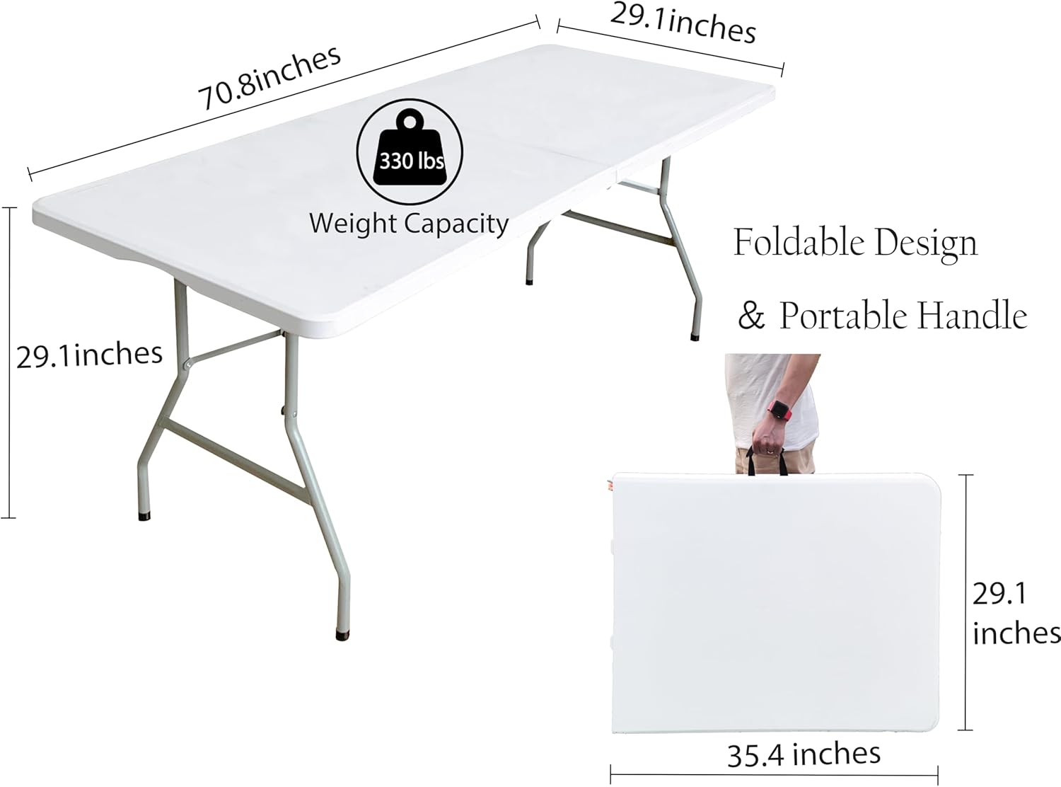 Rectangle Table 6ft